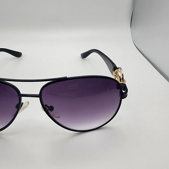 Elle Black Aviator Sunglasses & Case main image 4